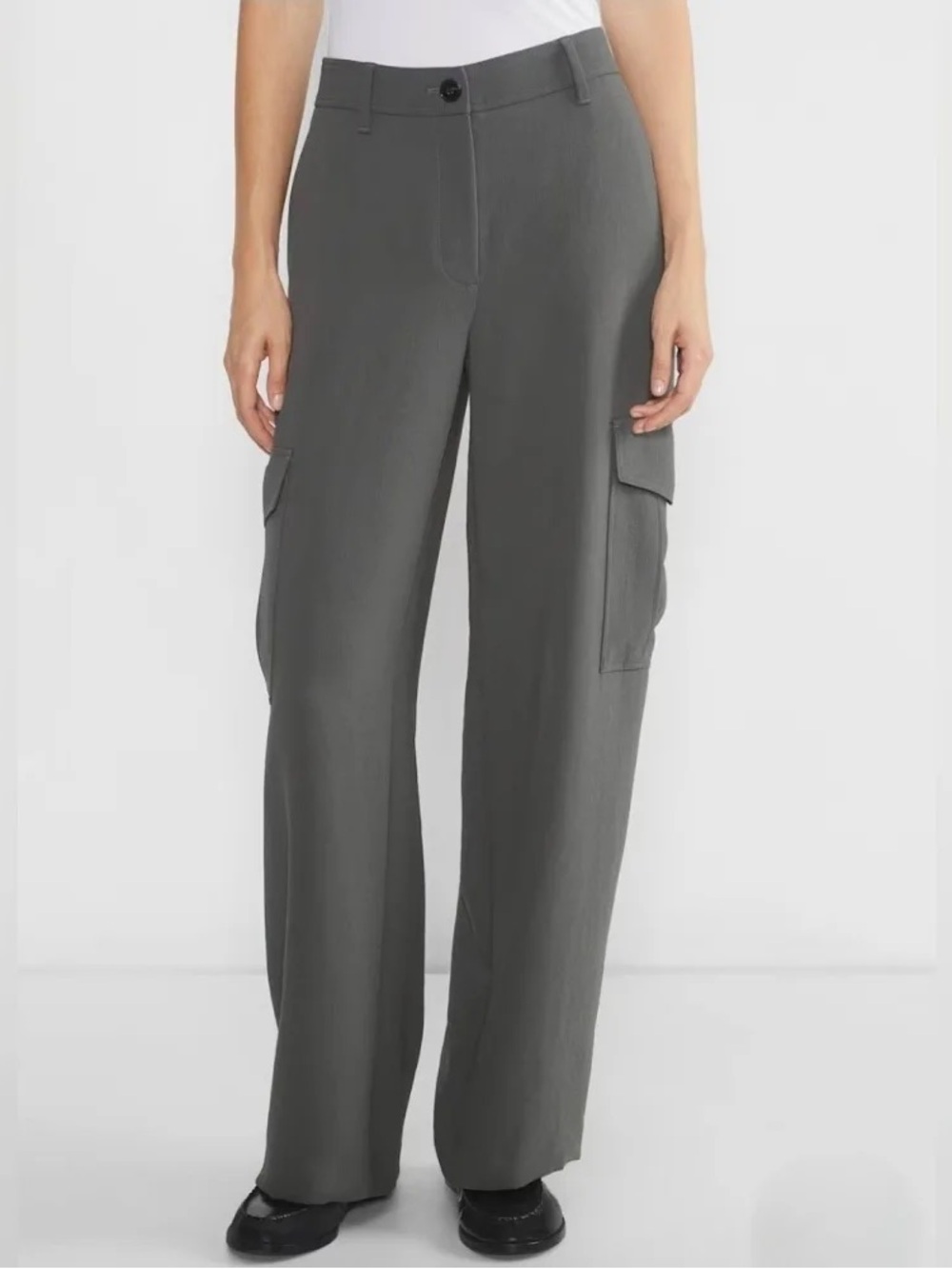 Size 6 Excellent Aritzia Wilfred Women's Bridger Cargo Pant BLACK